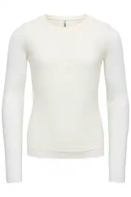 Wehkamp KIDS ONLY GIRL gebloemde longsleeve wit aanbieding