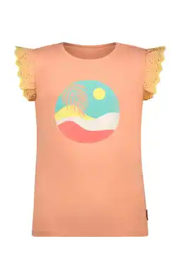 Wehkamp B.Nosy T-shirt oranje broderie aanbieding