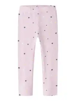Wehkamp NAME IT MINI gebloemde legging roze aanbieding