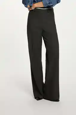 Wehkamp Morgan wide leg highwaist casual broek grijs aanbieding