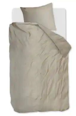 Wehkamp Studio LIVIT lyocell satijn dekbedovertrek 1-persoons zand (140x220 cm) aanbieding