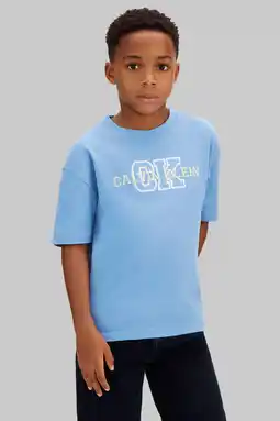 Wehkamp Calvin Klein T-shirt blauw aanbieding