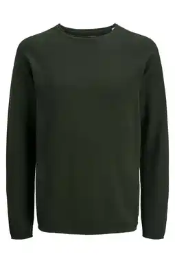 Wehkamp JACK & JONES ESSENTIALS trui fijn gebreid donkergroen aanbieding