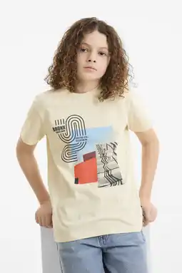 Wehkamp Me & My Monkey T-shirt met printopdruk beige aanbieding