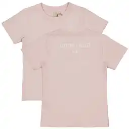 Wehkamp LEVV Little T-shirt met backprint roze aanbieding