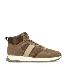 Wehkamp Manfield suède sneakers taupe aanbieding