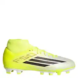 Wehkamp adidas Performance F50 Club Mid FG/MG junior voetbalschoenen geel/zwart aanbieding