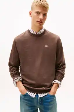 Wehkamp Tommy Jeans sweater donkerbruin aanbieding