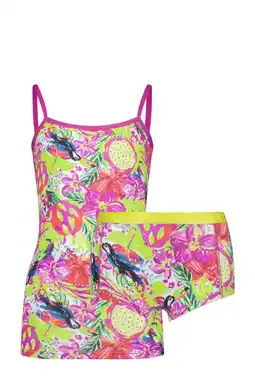 Wehkamp Vingino singlet + short roze/multicolor aanbieding