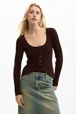 Wehkamp Desigual top bruin aanbieding