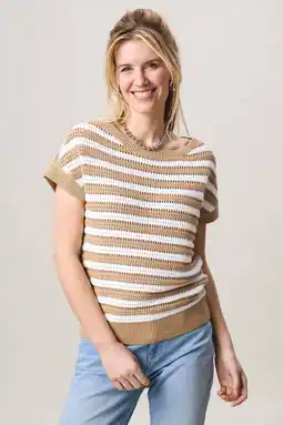 Wehkamp Miss Etam gebreide trui beige aanbieding