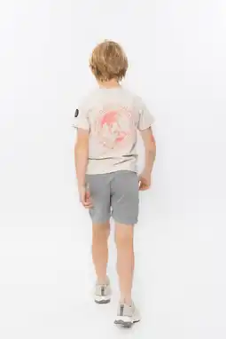 Wehkamp No Way Monday T-shirt met backprint beige aanbieding
