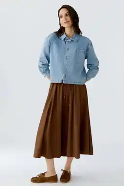 Wehkamp OUI denim spijkerjas light blue denim aanbieding