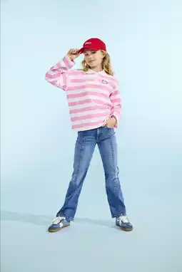 Wehkamp KIDS ONLY GIRL gestreepte polo roze aanbieding