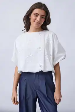 Wehkamp SisterS Point blousetop broderie wit aanbieding