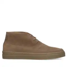Wehkamp Manfield suède veterschoenen taupe aanbieding