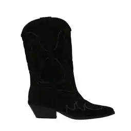 Wehkamp Sacha suède cowboylaarzen zwart aanbieding