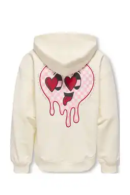 Wehkamp KIDS ONLY GIRL hoodie met backprint ecru aanbieding