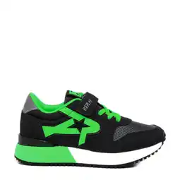 Wehkamp REPLAY Fiber JR boy 7 sneakers zwart/groen aanbieding