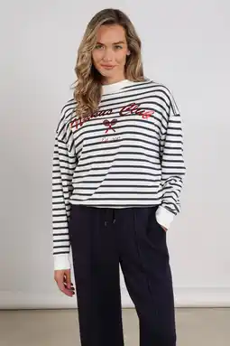 Wehkamp NUKUS gestreepte sweater blauw aanbieding