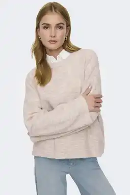 Wehkamp ONLY trui beige gebreid aanbieding
