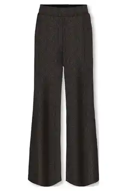 Wehkamp KIDS ONLY GIRL wide leg casual broek zwart/roze aanbieding