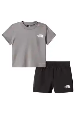 Wehkamp The North Face T-shirt + short grijs/zwart aanbieding