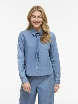 Wehkamp VILA denim blouse blauw aanbieding