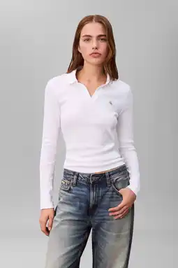 Wehkamp CALVIN KLEIN JEANS top wit aanbieding