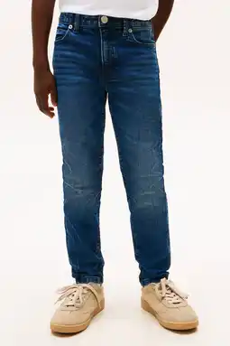 Wehkamp Tommy Hilfiger Slimfit dark blue denim aanbieding