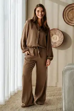 Wehkamp Co Woman blouse bruin aanbieding