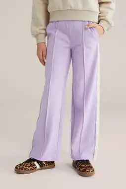 Wehkamp WE Fashion loose casual broek lila aanbieding