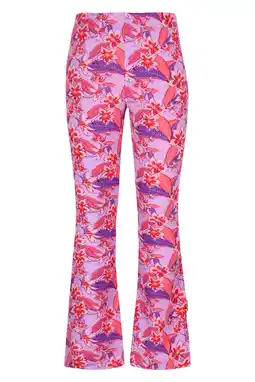 Wehkamp B.Nosy flared gebloemde legging lila aanbieding