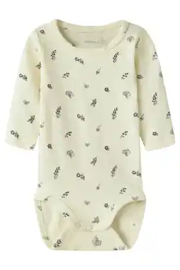 Wehkamp NAME IT BABY gebloemde romper ecru aanbieding