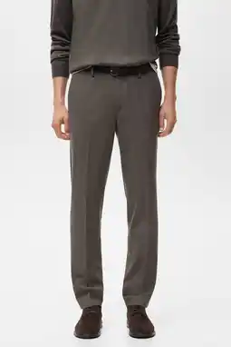 Wehkamp Mango Man slim chino bruin aanbieding