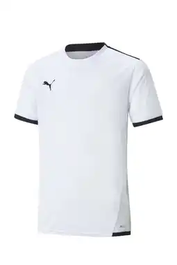 Wehkamp Puma sportshirt wit/zwart aanbieding