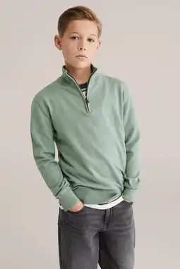 Wehkamp WE Fashion trui fijn gebreid groen aanbieding