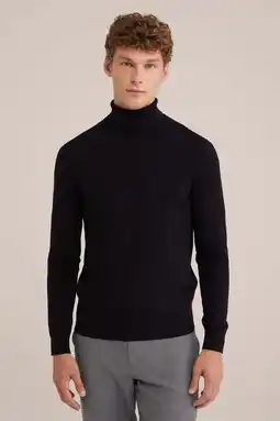 Wehkamp WE Fashion coltrui fijn gebreid zwart aanbieding