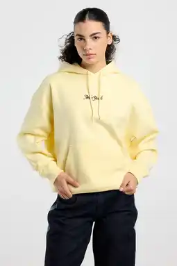 Wehkamp America Today hoodie met backprint geel aanbieding