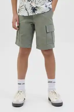 Wehkamp JACK & JONES JUNIOR loose cargo short groen aanbieding