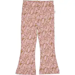 Wehkamp QPI Mini regularwaist flared broek roze aanbieding