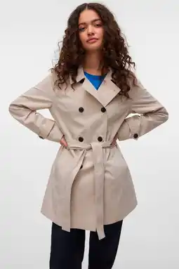 Wehkamp VERO MODA trenchcoat crème aanbieding