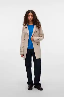Wehkamp VERO MODA trenchcoat crème aanbieding