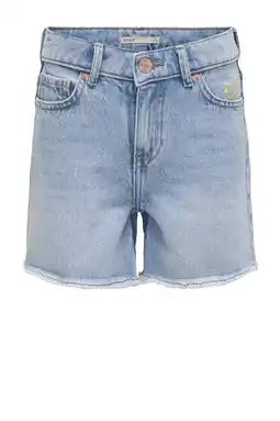 Wehkamp KIDS ONLY GIRL regular denim short light blue denim aanbieding
