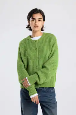 Wehkamp America Today gebreid vest groen aanbieding