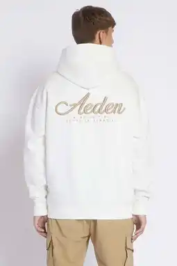 Wehkamp Aeden hoodie met backprint wit aanbieding