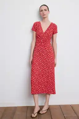 Wehkamp Mango midi jurk met stippen aanbieding