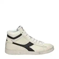 Wehkamp Diadora hoge leren sneakers off white/zwart aanbieding