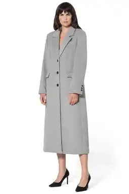 Wehkamp Giacomo wollen manteljas grey denim aanbieding