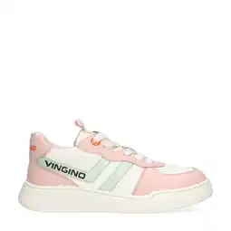 Wehkamp Vingino leren sneakers roze/wit aanbieding